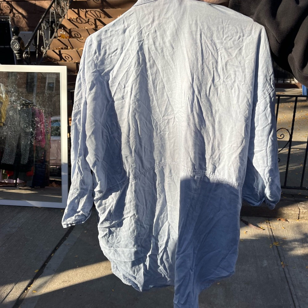 Barneys Ny Thin Soft Button Down - image 3